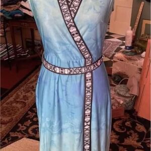 New York And Company Size XS Women’s Maxi Dress GORGEOUS 32" Bust Turquoise